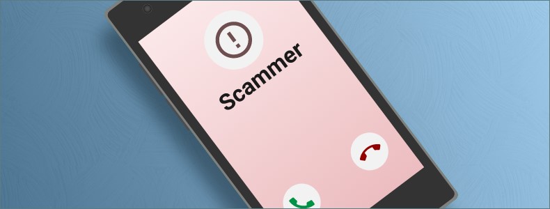 Mobile phone with incoming scam alert call - Mobile Image