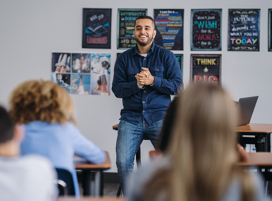 Teacher with Students in classroom