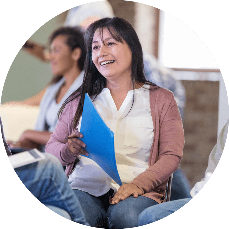 Lady Volunteering Community