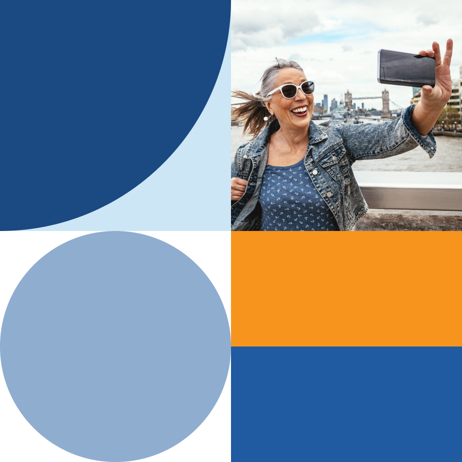 Woman taking a selfie