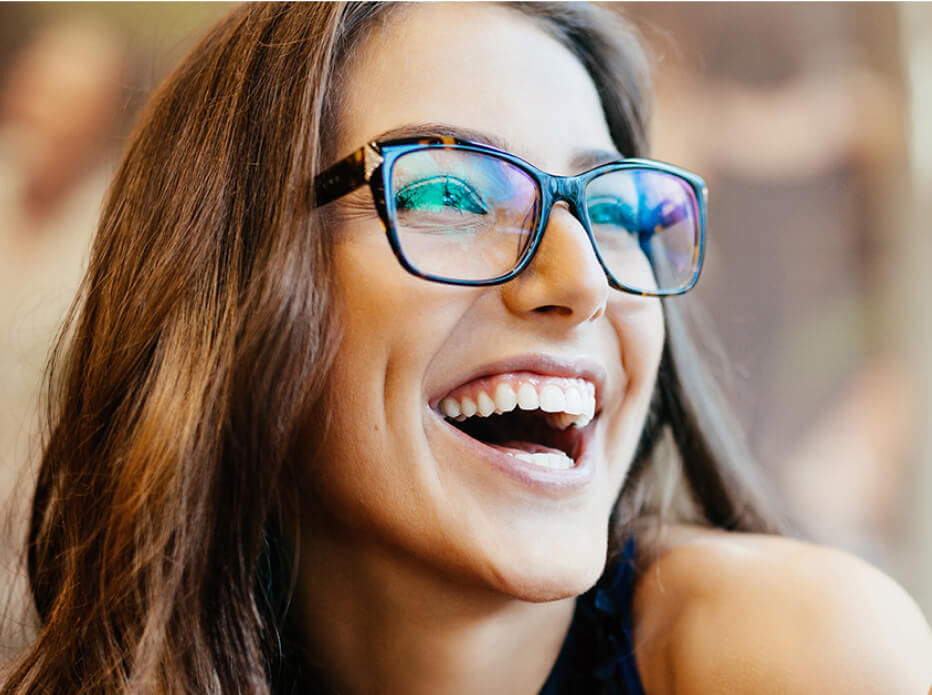 Close up of woman laughing