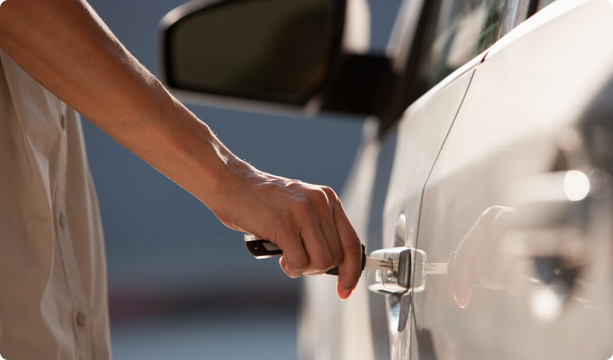 key opening car door