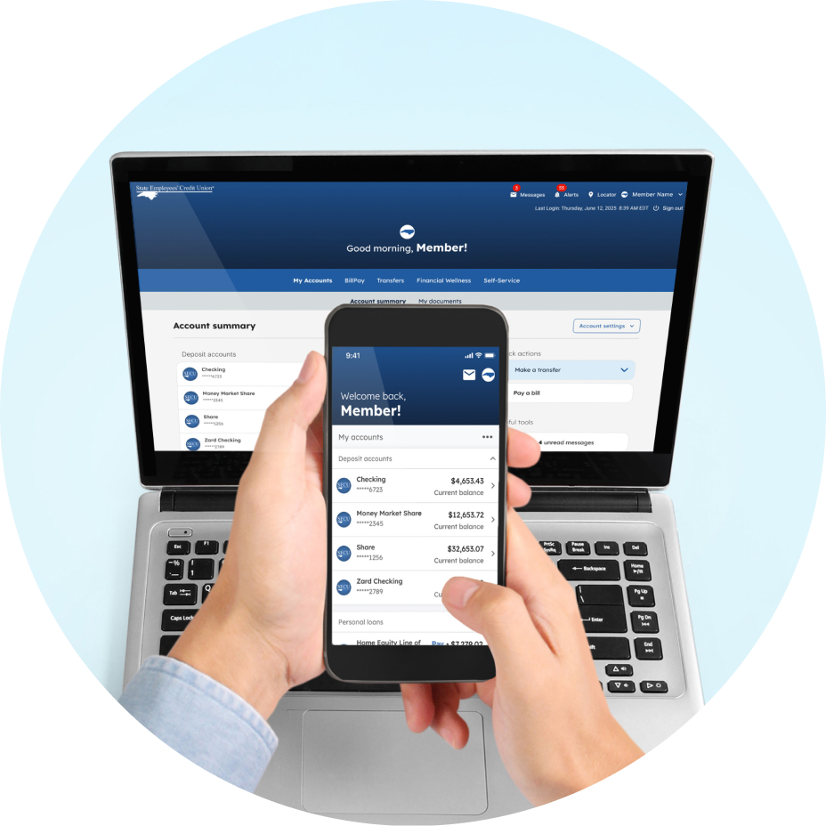 New Member Access on cell phone and computer